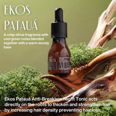 natura Ekos Patau Anti-Breakage Night Tonic - Accelerate Growth Strengthen Hair - Increase Density Prevent Hair Loss - Vegan Hair Care - Brazilian Beauty Secrets - Hair Care 30ml