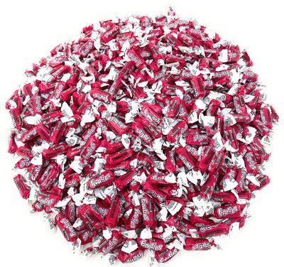 Bulk Strawberry Flavor Tootsie Roll Frooties Chewy American Taffies Candy Individually Wrapped In Resealable Assortit Bag 5 Lb 735pcs (80-Oz) - Made In USA