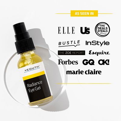 YEOUTH Under Eye Gel with Hyaluronic Acid for Puffiness, Under Eye Bags Circles, Hydrating Skincare for Tired-Looking Eyes 1oz