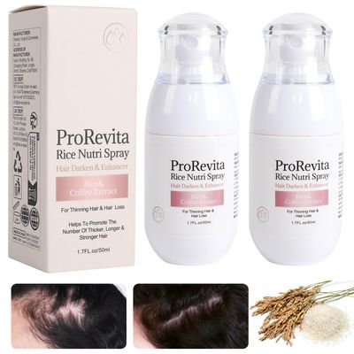 2Pcs Hair Helper Growth Spray for Thinning Hair, Natural Rice Water Spray for Hair Regrowth Unisex