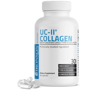 Bronson Collagen with Undenatured Type II Collagen, 30 Capsules