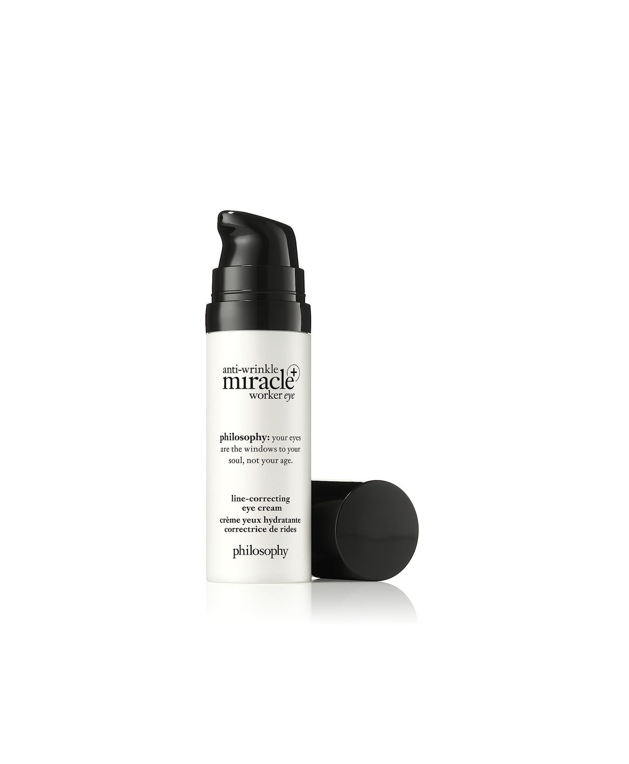 philosophy anti-wrinkle miracle worker line-correcting eye cream - with vitamin C coconut oil - smoothes the skin around eyes reduces dark circles - 0.5 fl oz