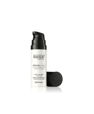 philosophy anti-wrinkle miracle worker line-correcting eye cream - with vitamin C coconut oil - smoothes the skin around eyes reduces dark circles - 0.5 fl oz