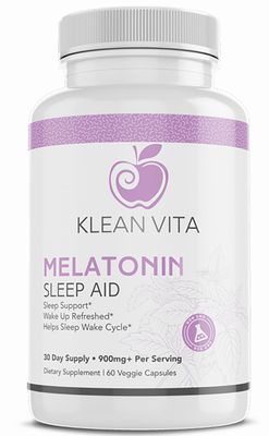 KleanVita Melatonin Restful Sleep Support Vegan Capsules, 900mg