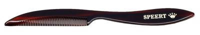 Speert 95 Handmade Narrow Tooth Mustache Beard Comb Small Tortoise Havana Acetate Thick Coarse Fine Short Pocket Sized Facial Hair Grooming Tangle Free Beard Straightener Growth Care Styling Wet Comb