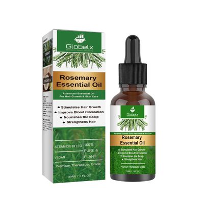Rosemary Oil Infused with Castor Coconut Oil - Nourishing, Strengthening Moisturizing 100 Organic Hair Scalp Care, 30ml