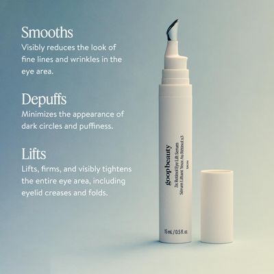 goop Beauty 3x Retinol Eye Lift Serum Fine Lines and Wrinkles Treatment 0.5 fl oz