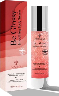 Be Glossy Body Serum for Wrinkles - Infused with Hyaluronic Acid, Vitamin E, Glycerin and Shea Butter - Hydrating Nourishing Repairing for Silky Smooth Skin 100ML3.38 Fl Oz