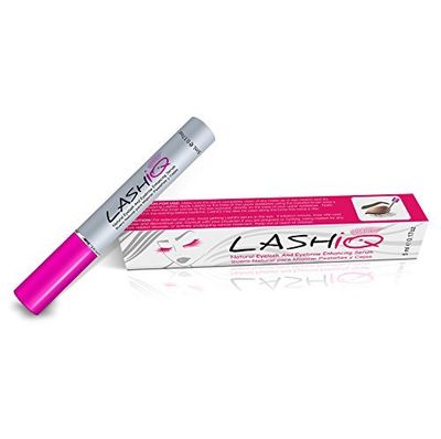 Eyelash Growth Serum (5 ml), Natural Lash Eyebrow Enhancing Product, With Octatein Complex, Biotin, Hyaluronic Acid, Tea Extract, Vitamin and More- lashiq