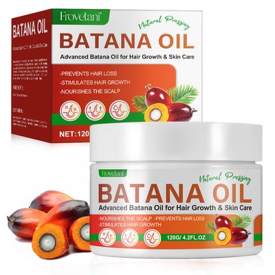 Batana Oil for Hair Growth and Repair - 100 Natural, Pure, Unrefined, Organic Oil to Prevent Hair Loss, Splitting, Dryness and Promote Thicker, Fuller, Healthier Hair