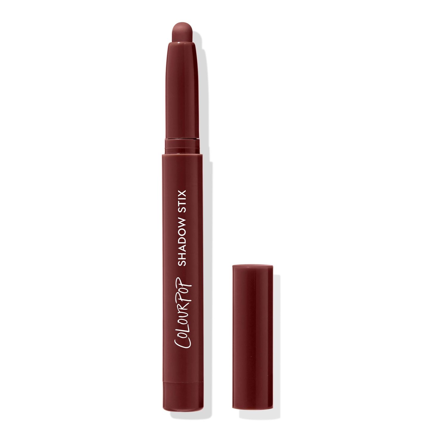 ColourPop Shadow Stix - Cream Eyeshadow Stick with Long-Lasting Color - Multi-Use Cream Makeup with a Built-In Sharpener Precise Tip for Easy Application - Plum Tart (0.05 oz)