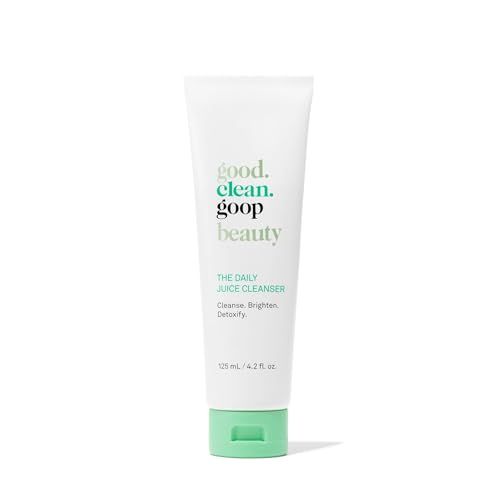good.clean.goop beauty The Daily Juice Cleanser Foaming Facial Cleanser to Hydrate Cleanse Skin Fruit Enzyme, Chlorella Extract Spinach Leaf Extract Face Wash to Detoxify Skin 4.2 Fl oz