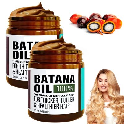 Plresen Batana Oil for Hair Growth, Batana Oil Organic for Hair Thickness, Nourishes and Strengthens (2 PCS)