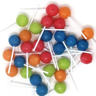 Ball Lollipop Suckers Assorted colors Hard Candy Treats, Kosher Certified Lollipops, Individually Wrapped (31 Count)