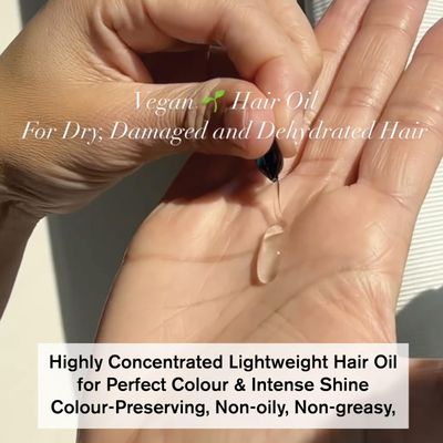 SNOBGIRLS LUMIERE COLOUR Leave-In Hair Oil for Perfect Colour Shine for Dry, Dull, Colour Treated, Highlighted, Highly-Lifted Hair with Rosemary Oil, Biotin, Evening Primrose, Vitamins. Hair Gloss