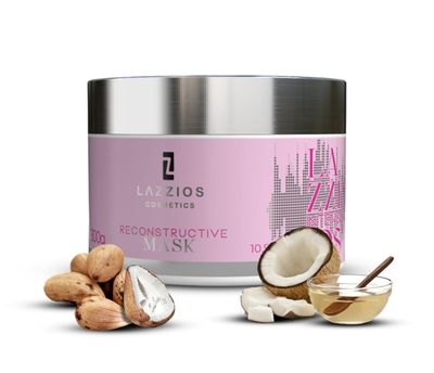 Lazzios Intense Hair Mask - Deep Conditioning Treatment with Nano-Repair Technology, Hydrating Keratin Argan Oil Mask for Dry, Frizzy Hair - 300g