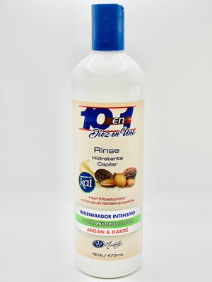 10 en 1 Intensive Regenerator with Argan Shea Butter, Conditioning Hair Rinse by Miss Key, 16 oz.