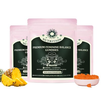 Taeci Premium Feminine Balance Gummies for Women&#39;s Health - Hawaiian Pineapple Flavor, Supports Vitality Gut Health(60 Count (Pack of 3)