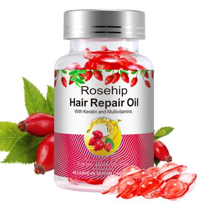 Hair Serum Capsules,Hair Oil for Women,Hair Vitamins,Hair Treatment Serum 40 Capsules no Rinse with Argan Macadamia Avocado Oils - Vitamins A, E, Pro VIT. B5,Makes Healthy, Smooth Shiny