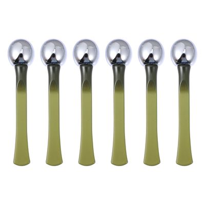 EXCEART Metal Eye Cream Rod 6pcs Eye Cream Face Eye Roller Massage Eye Care Applicator Wand Stick Metal Eye Cream Roller Wand