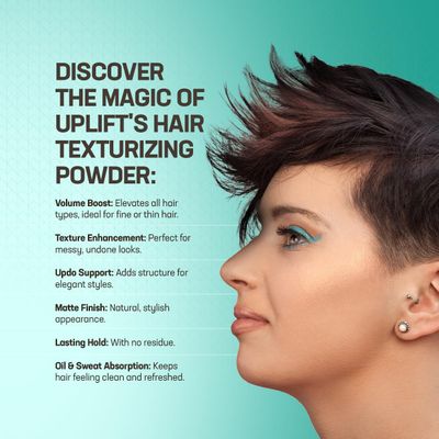 Uplift's Texture Dust: Boosts Volume Lift for Fuller, Textured Styles with a Natural, Matte Finish - A Hair Styling Powder for Men Women, 0.75 oz.