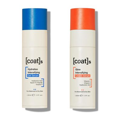 Coats Glow Duo - Glow Cream Serum with Vitamin C 1.1 oz Hydration Gel Serum with Hyaluronic Acid 1.1 oz - Plumps Brightens for All Skin Types