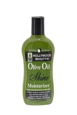 Hollywood Beauty Olive Oil Moist Shine Moisturizing Hair Lotion, 12 oz (Pack of 3)