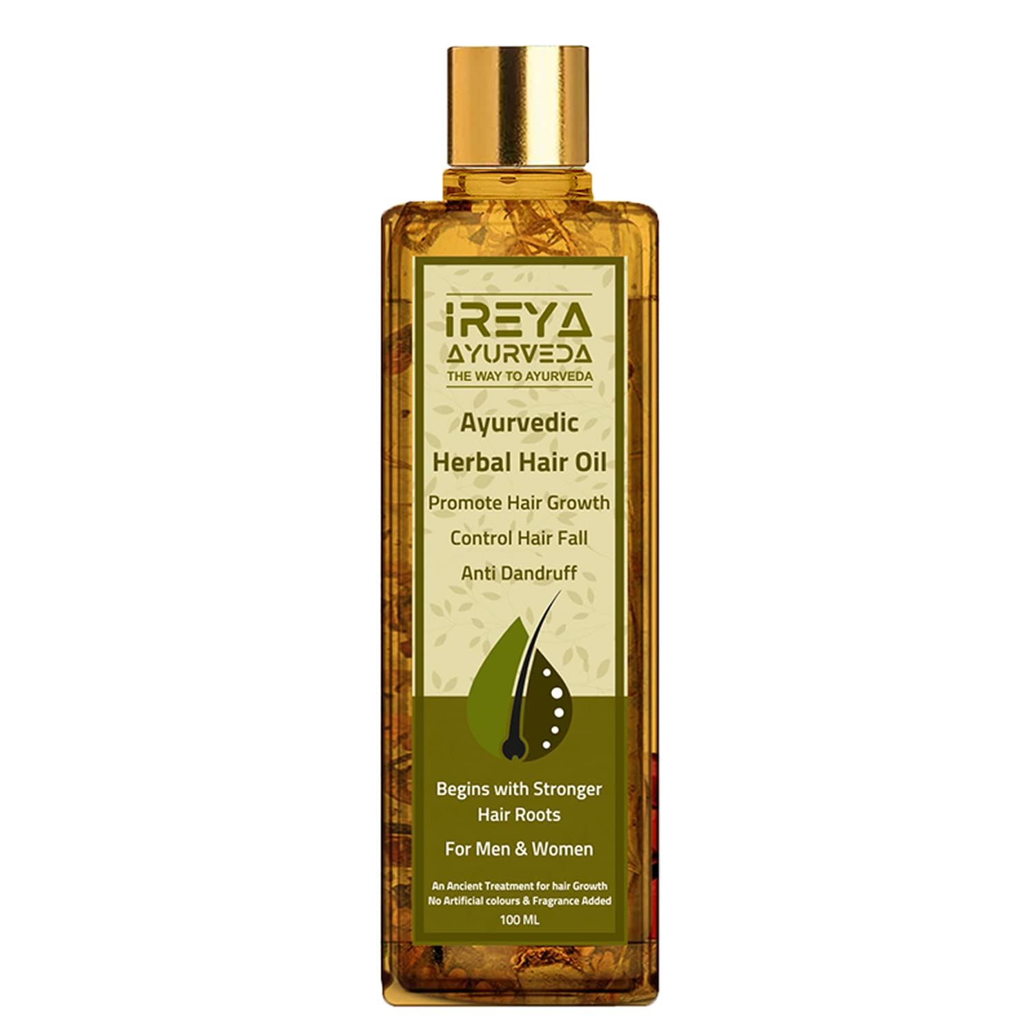Herbal Hair Oil Ayurvedic Raw Herbs Mix Oil Multipurpose Hair Oil for Hair Growth and Anti Dandruff, Hair Fall Control, Thick and Long Hair 100ml
