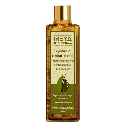 Herbal Hair Oil Ayurvedic Raw Herbs Mix Oil Multipurpose Hair Oil for Hair Growth and Anti Dandruff, Hair Fall Control, Thick and Long Hair 100ml