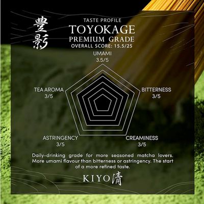 Kiyo Matcha Premium Grade Toyokage Ceremonial Uji Matcha - Pure Japanese First Harvest Ceremonial Grade Matcha Green Tea Powder from Uji, Japan (40g1.4oz)