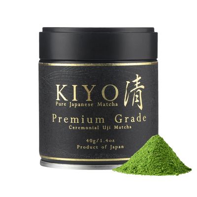 Kiyo Matcha Premium Grade Toyokage Ceremonial Uji Matcha - Pure Japanese First Harvest Ceremonial Grade Matcha Green Tea Powder from Uji, Japan (40g1.4oz)