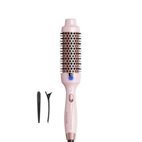 Wavytalk Thermal Brush, Blowout Express 1.5 Inch Negative Ion Thermal Round Brush Creates Blowout Look Makes Hair Shinier Smoother, Dual Voltage, Easy to Use (Pink)