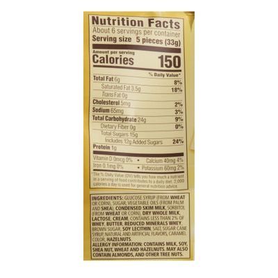 Werther's Original Holiday Caramels Cookie Butter Creme, 7.4oz210g