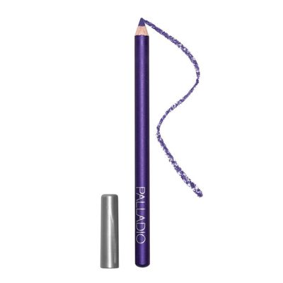 Palladio Wooden Eyeliner Pencil, Thin Pencil Shape, Easy Application, Firm yet Smooth Formula, Perfectly Outlined Eyes, Contour and Line, Long Lasting, Rich Pigment, Electric Purple