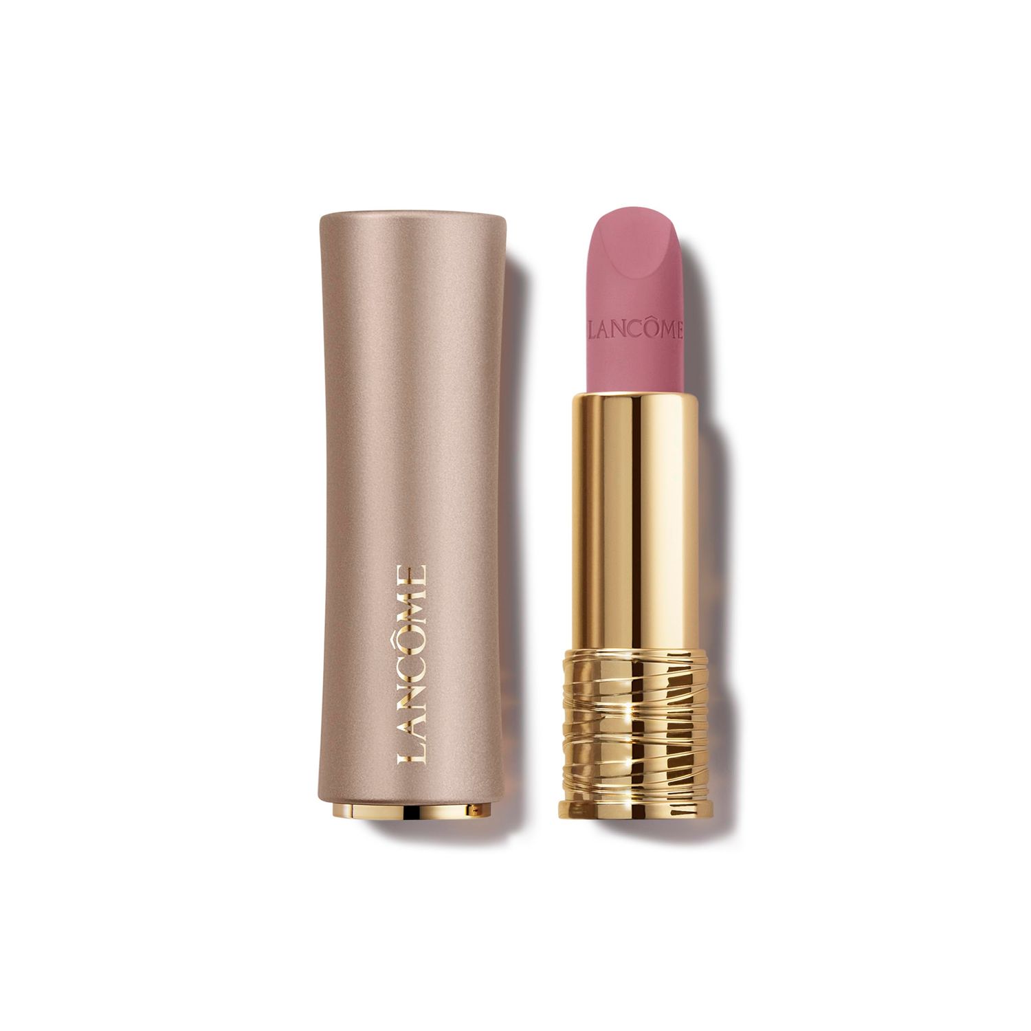 Lancme L&#39;Absolu Rouge Intimatte Hydrating Matte Lipstick - Buildable Lightweight Formula with a Soft Matte Finish - Up To 12HR Comfort- 320 Hush Hush: cool mauvey nude