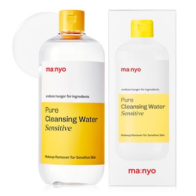 ma:nyo Pure Cleansing Water Triple Micellar Technology for Sensitive Skin, Makeup Remover Hydrating Cleanser, Korean Skincare 16.9 fl oz (500ml)