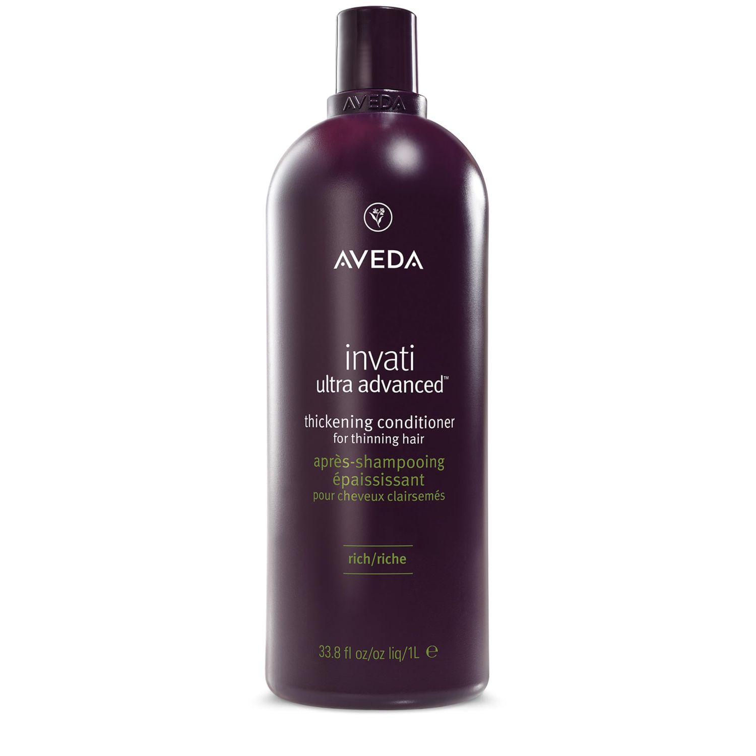 Aveda Invati Ultra Advanced Thickening Conditioner Rich Step 2 of 4 Reduces Hair Loss by 77 for Medium to Thick Thinning Hair Types Normal to Oily Scalp 96 Naturally Derived, 33.8 Fl Oz