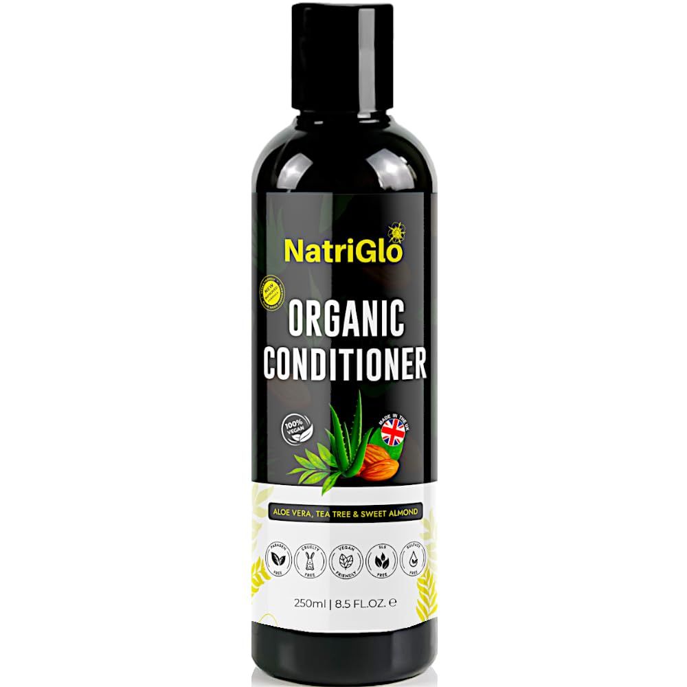 Organic Tea Tree Conditioner for Hair - Hair Conditioner for Dry Damaged Hair, Flaky, Itchy Scalp - Natural Hair Conditioner for Women Men - Paraben, SLS, and Sulphate Free Conditioner