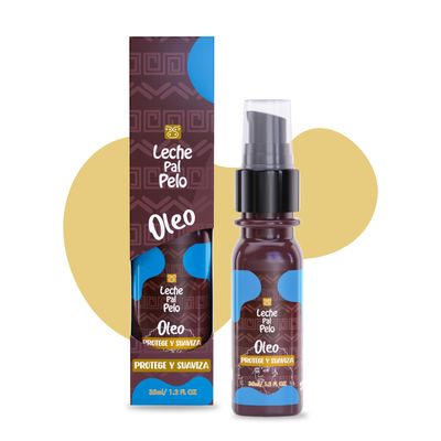 Leche Pal Pelo Repair Serum with Shea Butter, Macadamia, Argan Coconut - Split Ends- Frizzy Damaged Hair - 1.2 fl. oz