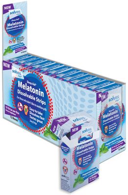 Solves Sleep Aid - 3mg Melatonin Dissolve Strips, Quick, Deep Restful Sleep Solution, Peppermint Flavor, Adults, Sugar-FreeDrug-FreeTravel-Friendly (120 Pack)