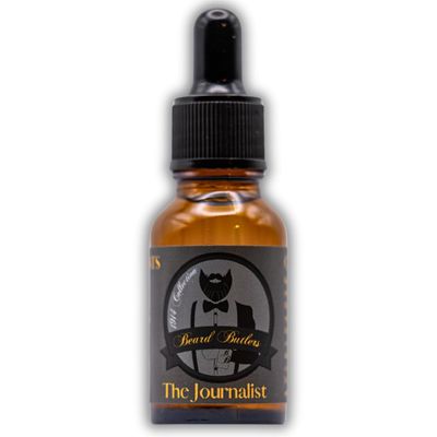 Premium Beard Oil Handcrafted, Small Batch, Cold Pressed - All Natural, Limited Ingredient - Soothe Skin (Anti-itch), Moisturize Coarse Hair and Promote Beard Growth (.5oz, The Journalist)
