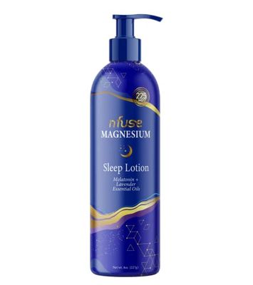 nfuse Magnesium Sleep Lotion with Melatonin and Lavender Essential Oils Deep Relaxation Sleep (8 oz)