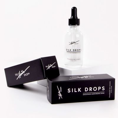 The Hair Shop Silk Drops, Coconut Sunflower Oil Infused Serum for Protecting 100 Remy Human Hair Extensions and Wigs (2 fl oz)