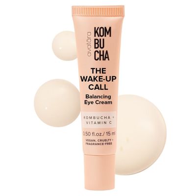 Avatara - Kombucha The Wake-Up Call Eye Cream, For Dark Circles and Puffiness, Under Eye Moisturizer with Caffeine, Vitamin C, and Tumeric, Caffeine Eye Cream for All Skin Types, 0.05 Fl. Oz.