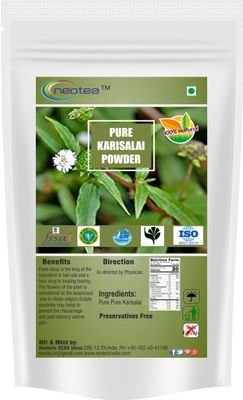 neotea Eclipta Prostrata Karisalai Karisalankanni Bhringraj Powder False Daisy Powder Hair Growth Organic Herbal Powder for Beautiful Hair 100 Natural 300 GM