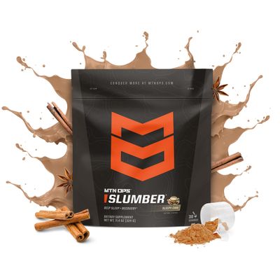 MTN OPS Slumber Sleep Aid for Muscle Recovery Deep Sleep, Sleepy Chai Sleep Support Powder Drink Mix, 30 Servings