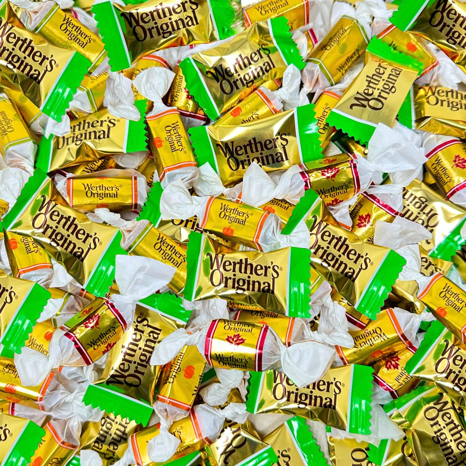 ASSORTIT X Werther&#39;s Collab Ultimate Holiday Collection 2-Lb Variety Sampler Mix Hard Soft Chewy Creamy Caramel Candy Apple, Pumpkin Spice Maple Crme Original Harvest 4 Flavor Bulk Assortment