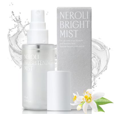 PINKWONDER Neroli Mist 2.36oz (70ml), Hydrating Facial Spray with Neroli Jojoba Oil, Glowing and Radiant Skin, Antioxidant, Korean Skincare