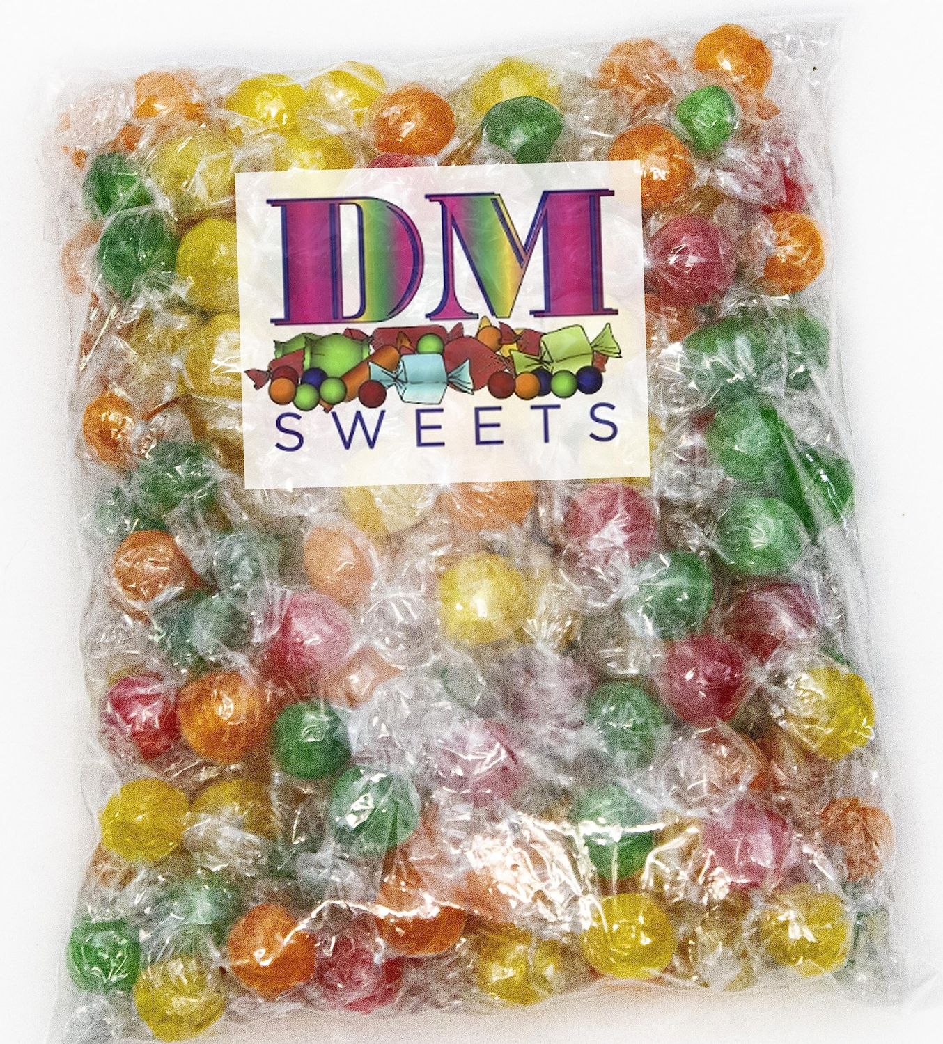 Sour Fruit Balls - 3 lbs of Individually Wrapped Sweet Sour Hard Sucking Candy