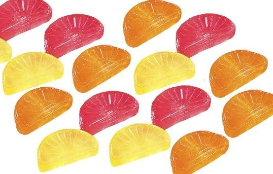 Imported HolanDeli Citrus Fruit Flavored Hard Candy, 1lb Individually Wrapped Pieces (Orange, Lemon, Grapefruit)